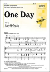 One Day SATB choral sheet music cover